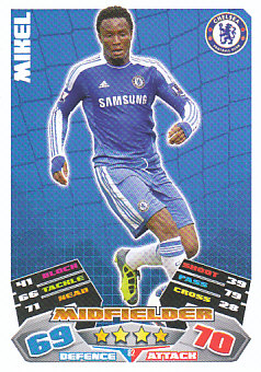 John Obi Mikel Chelsea 2011/12 Topps Match Attax #82